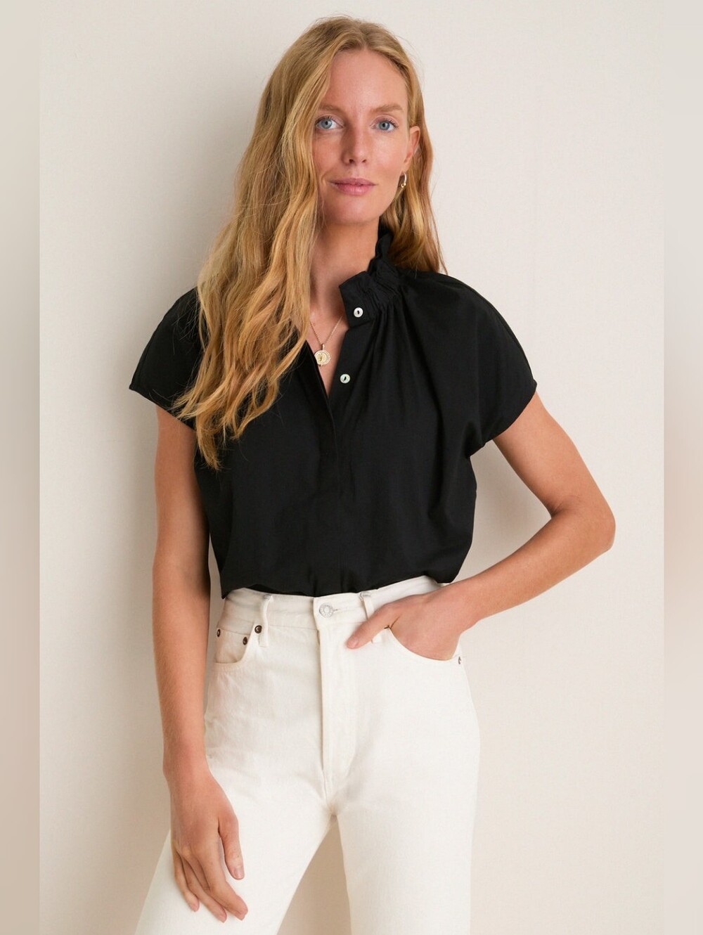 Pomander Place Black Rae Blouse Size XS